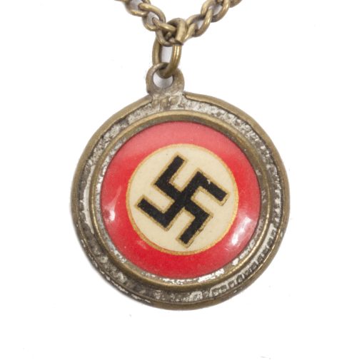 NSDAP Sympathisers badge on necklace - very rare