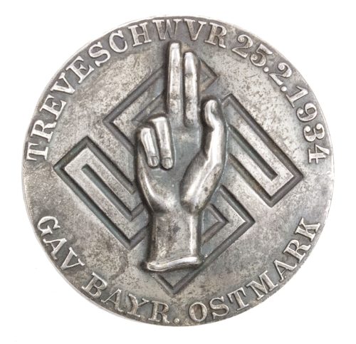 Treveschwur 25.2.1934 Gau Bayr. Ostmark abzeichen