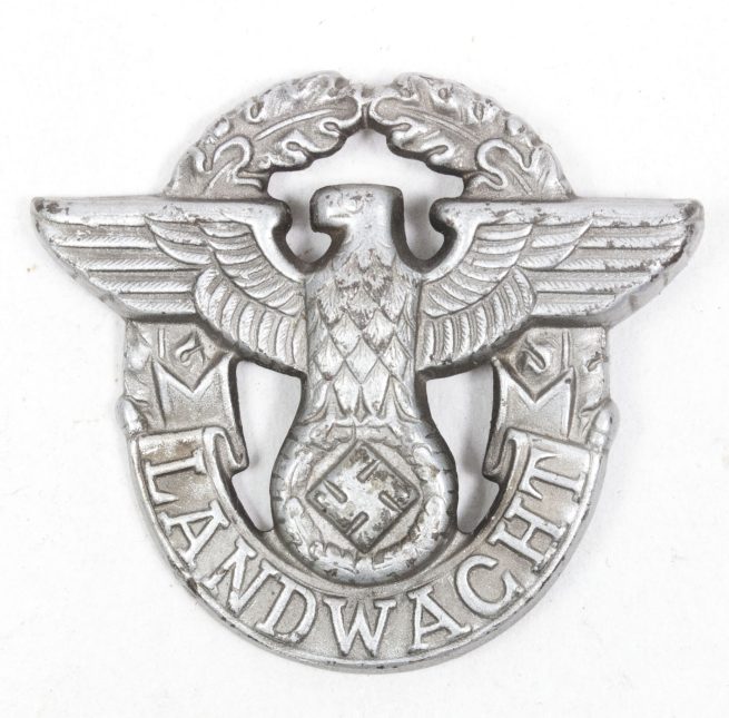 WWII German Polizei Landwacht cap insignia