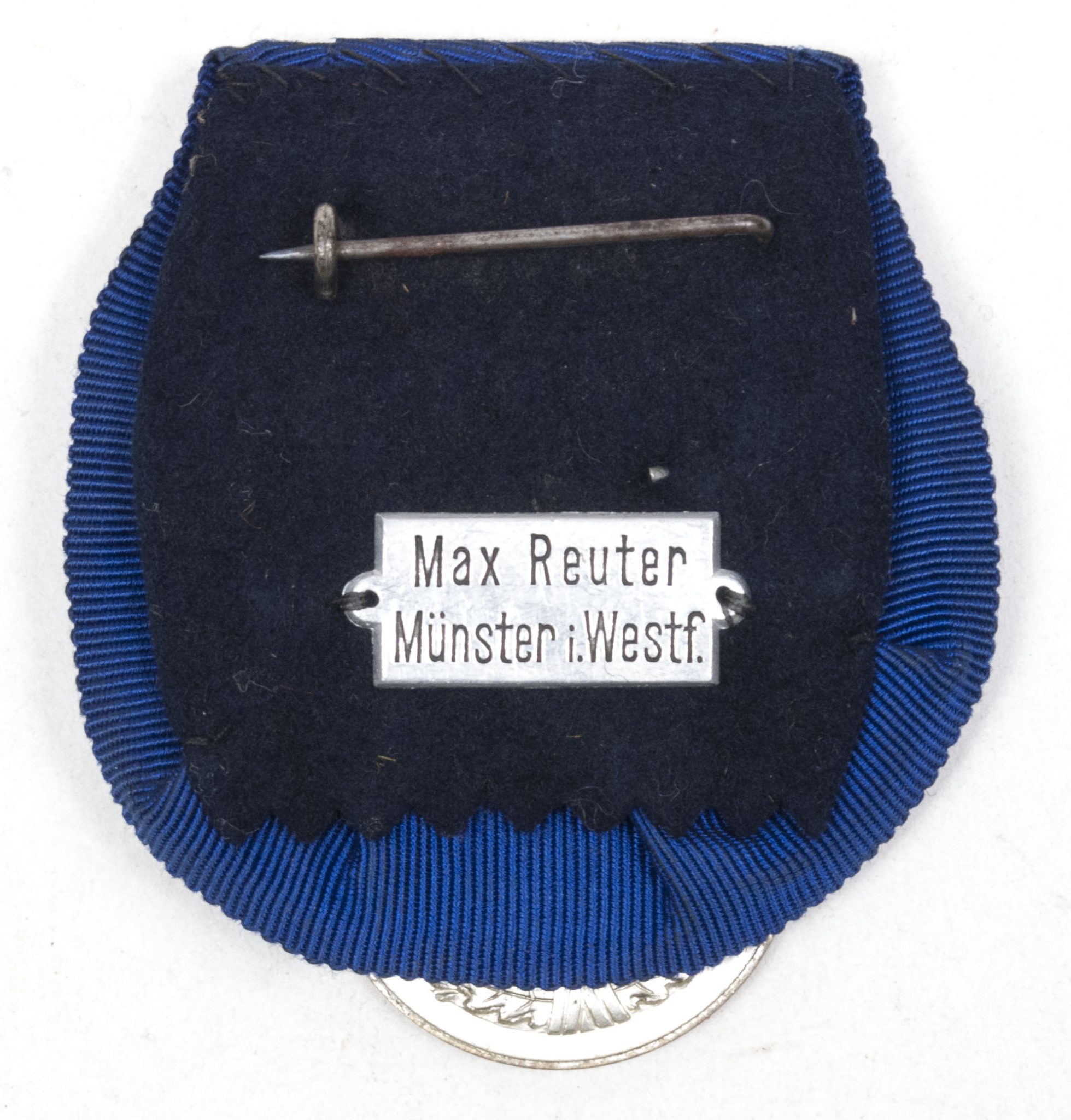 WWII German single medalbar Wehrmacht Dienstauszeichnung (With makerstag Max Reuter Münster i. Westf.) - Very rare