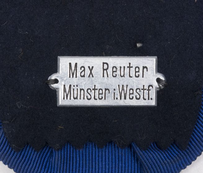 WWII German single medalbar Wehrmacht Dienstauszeichnung (With makerstag Max Reuter Münster i. Westf.) - Very rare
