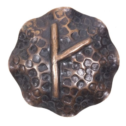 WWII Vlaams Instituut voor Ontspanning (VIVO) brooch with Kaun-Rune