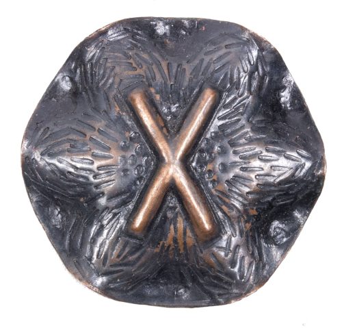 WWII Vlaams Instotuut voor Ontspanning (VIVO) brooch with Gebô-Rune