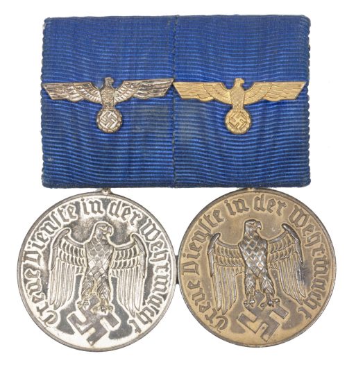 Wehrmacht (Heer) Medalbar Dienstauszeichnung 4 + 12 Jahre