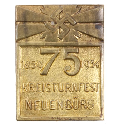75 Jahre Feier Kreisturnfest Neuenbürg 1934 abzeichen