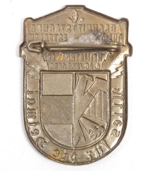 Abschnittstagung Rheinland-Westfalen d. Sudetendeutschen Heimatbundes a. 26.27.9.1936 Alles für die Heimat - RARE