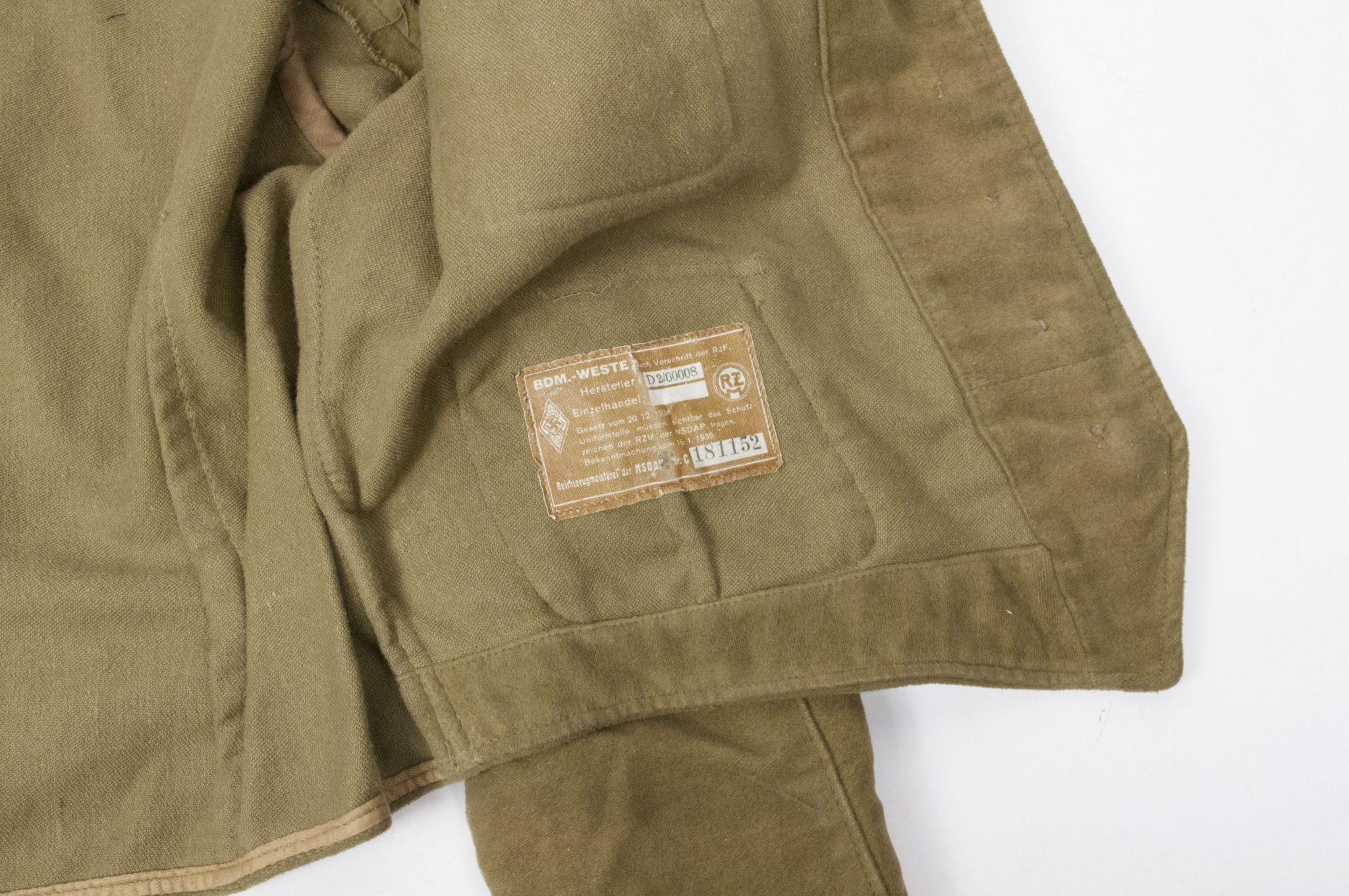 Bund Deutsche Mädel (BDM) Klettervest (RZM) - Image 33