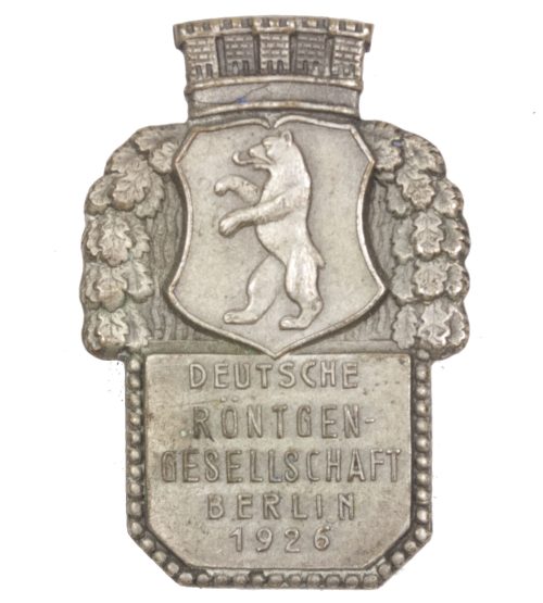 Deutsche Röntgengesellschaft Berlin 1926 abzeichen