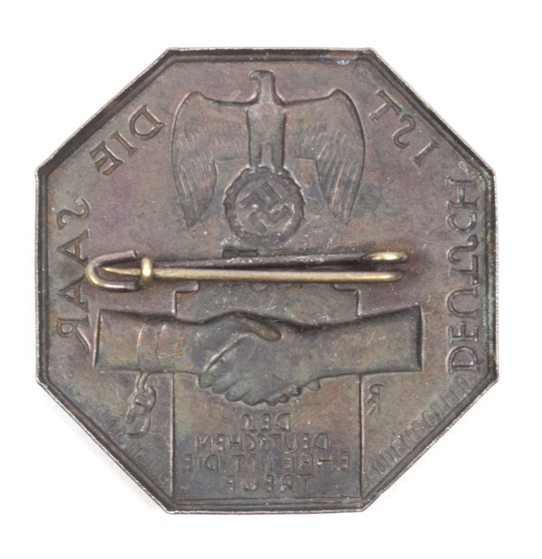 Deutsche ist die Saar abzeichen 1934 (2) Deutsche ist die Saar abzeichen 1934