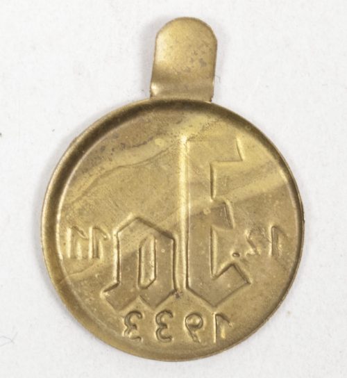 German pro-Hitler “JA” propaganda 1933 Elections badge