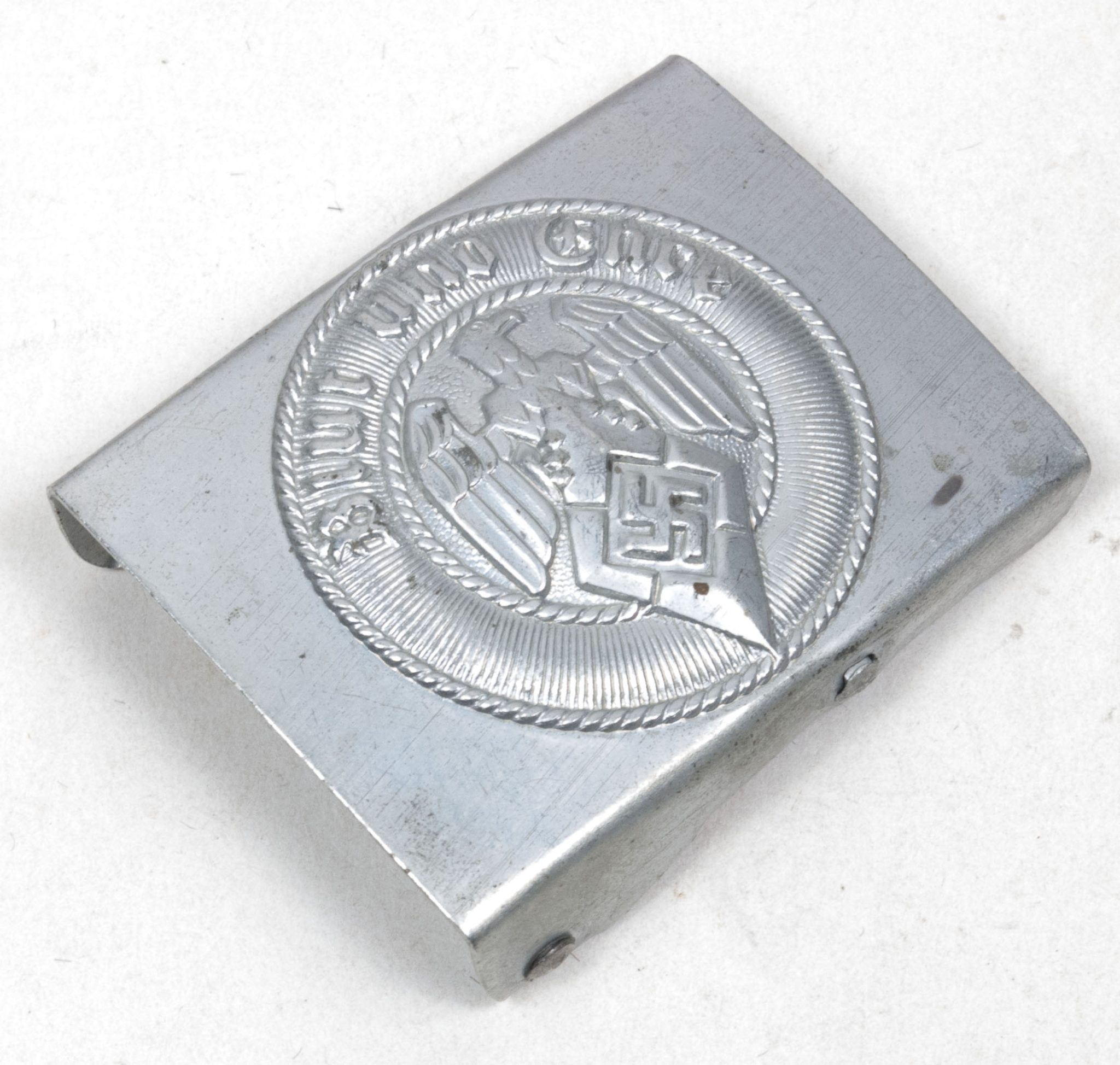 Hitlerjugend (HJ) buckle (RZM M4/39 Assmann with “Crank Catch”)