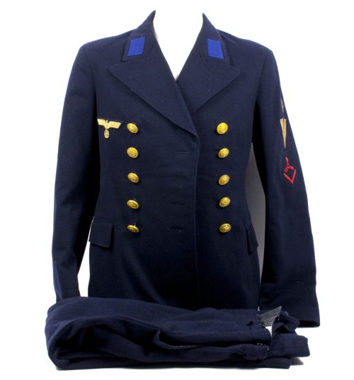Kriegsmarine (KM) dark blue collani + trousers