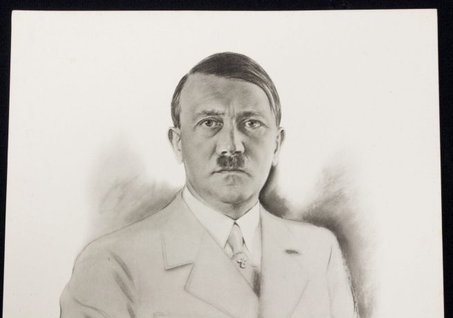 (Photo) Der Führer Adolf Hitler photo-drawing by E.Denzel (Large size ...