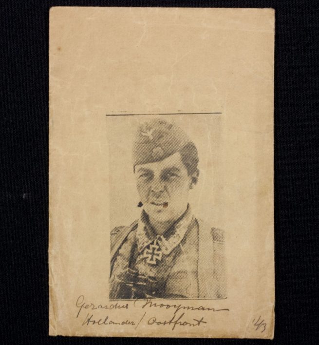 Ritterkreuzträger SS-Rottenführer Gerardus Mooyman 14.SS-Freiwilligen-Legion “Nederland” printing plate with original envelope - RARE