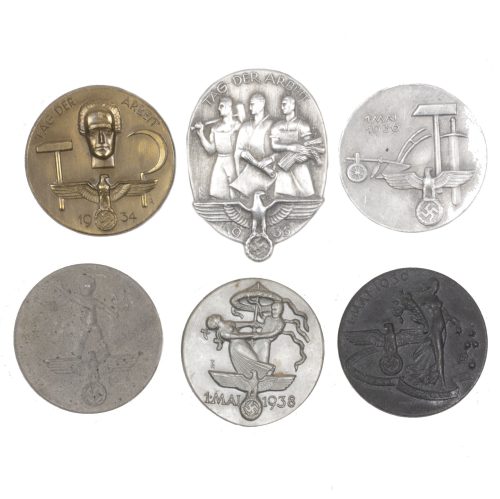 Tag der Arbeit abzeichen - complete serie 1934-1939