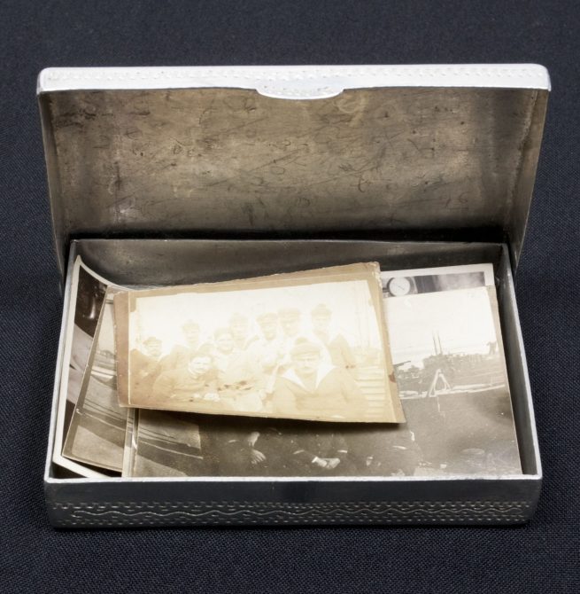WWII German Prisoner of War made cigarette case Stettin (1943)