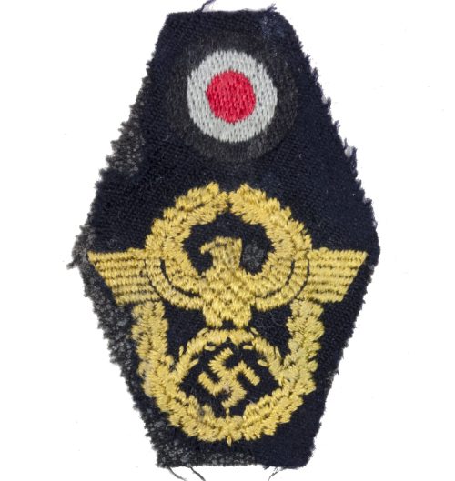 WWII Polizei M43 sidecap insignia