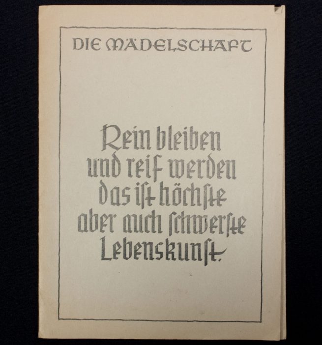 Bund Deutsche Mädel (BDM) - Die Mädelschaft Rein bleiben und reif werden. Das ist die Höchste aber auch scherste Lebenskunst map