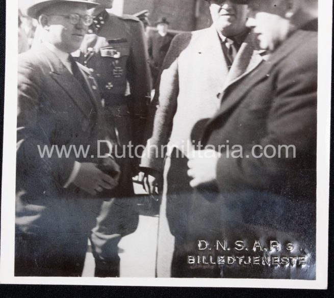 (Denmark Photo) DNSAP Billedtjeneste - DNSAP Propagandaleader H.C. Bryld, Fritz Claussen, SA Stabchef Axel Juul and other