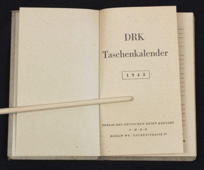 Deutsches Rotes Kreuz (DRK) Tschenkalender 1943