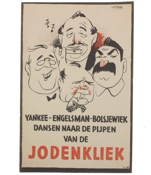 (Flyer) Yankee-Engelsman-Bolsjewiek dansen naar de pijpen van de jodenkliek flyers