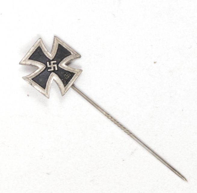 Iron cross miniature stickpin (800 silver hallmarked) - very rare