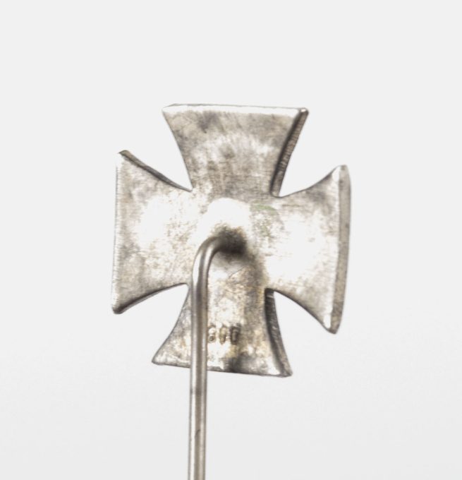 Iron cross miniature stickpin (800 silver hallmarked) - very rare