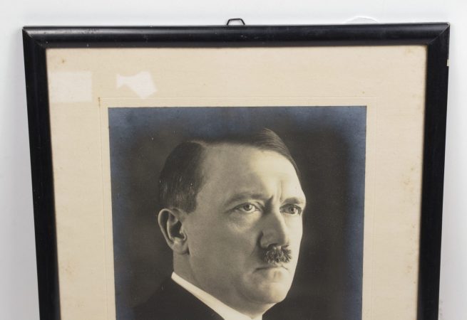 Large original framed Adolf Hitler portrait (45 x 37 cm)