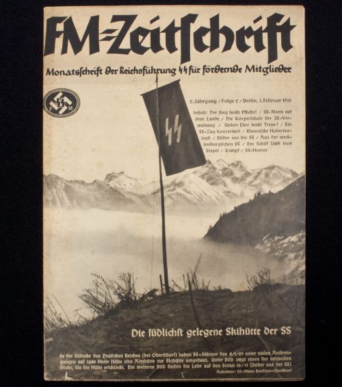 (Magazine) SS-FM Zeitschrift - Reichsführung SS für fördernde Mitglieder - 2. JahrgangFolge 2 (1935)