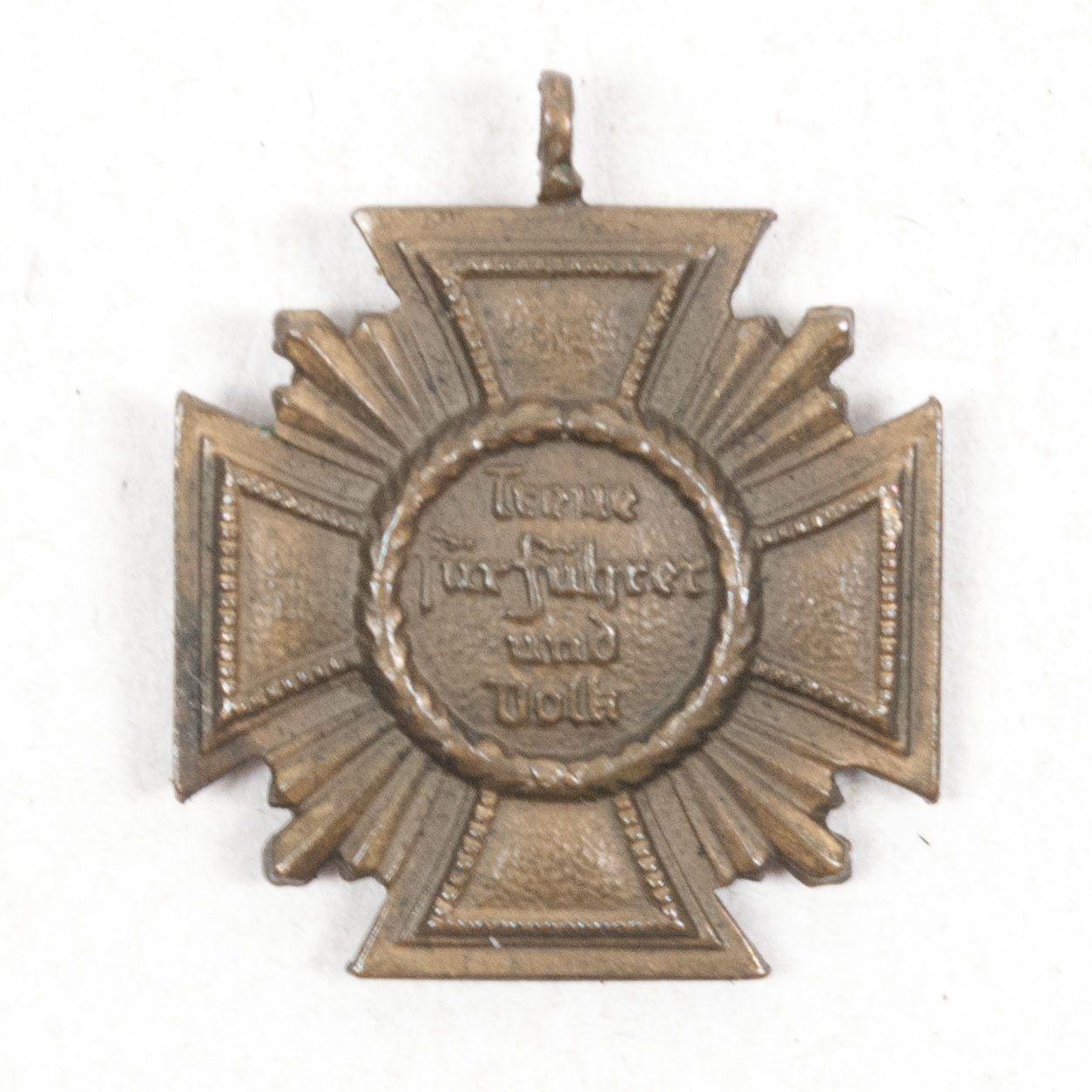 NSDAP Dienstauszeichnung bronze miniature for 10 years NSDAP membership