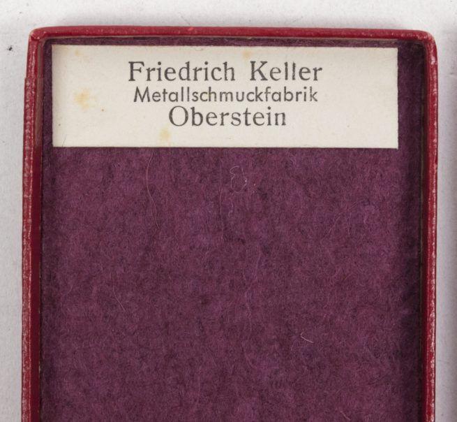 Treue Dienst 25 Jahre + etui (MM Friedrich Keller Metallschmuckfabrik Oberstein)