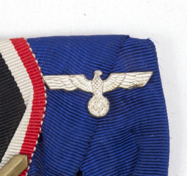 WWII German Heer medalbar with Kriegsverdienstkreuz + Dienstauszeichnung 4 Jahre