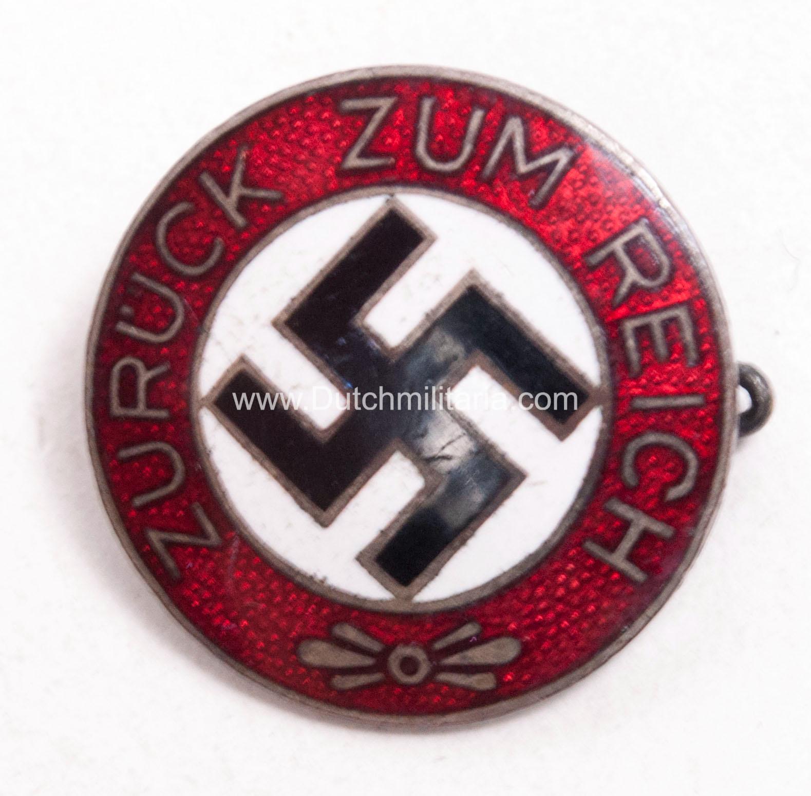 Zuruck-zum-Reich-Saarland-Propaganda-Badge-1923-1935-Maker-Karl-Hensler-Ultra-rare