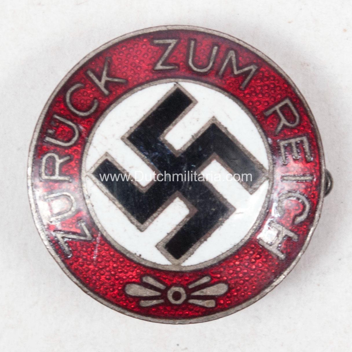 Zuruck-zum-Reich-Saarland-Propaganda-Badge-1923-1935-Maker-Karl-Hensler-Ultra-rare