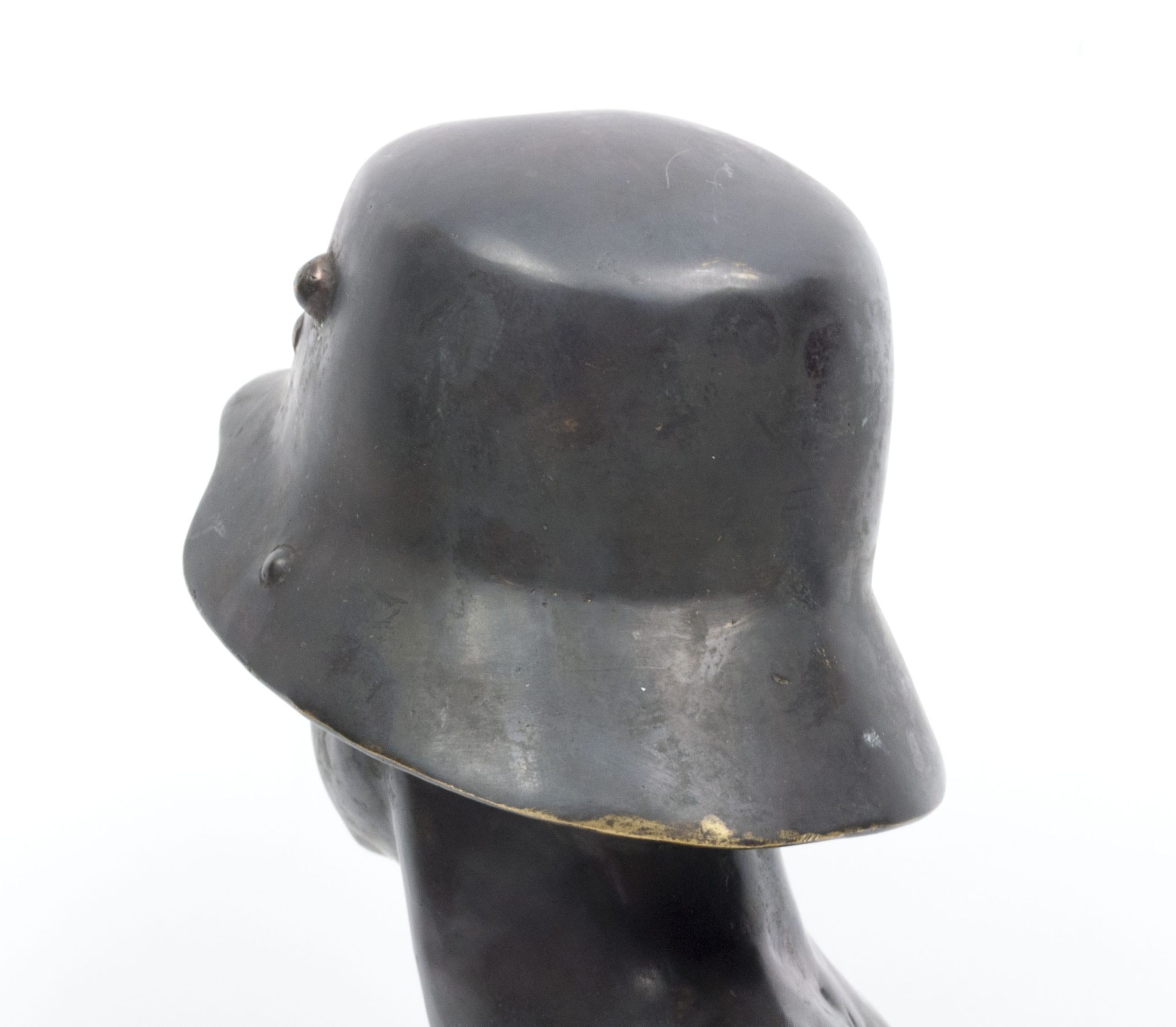 German World War I Frontsoldier bust (large size 30 cm) + matching Stahlhelmbund Plaque by artist Fritz P. Zimmer - VERY RARE - Image 22