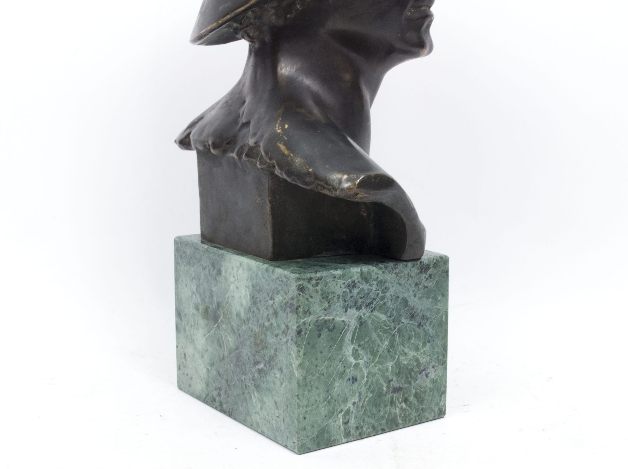 German World War I Frontsoldier bust (large size 30 cm) + matching Stahlhelmbund Plaque by artist Fritz P. Zimmer - VERY RARE - Image 32