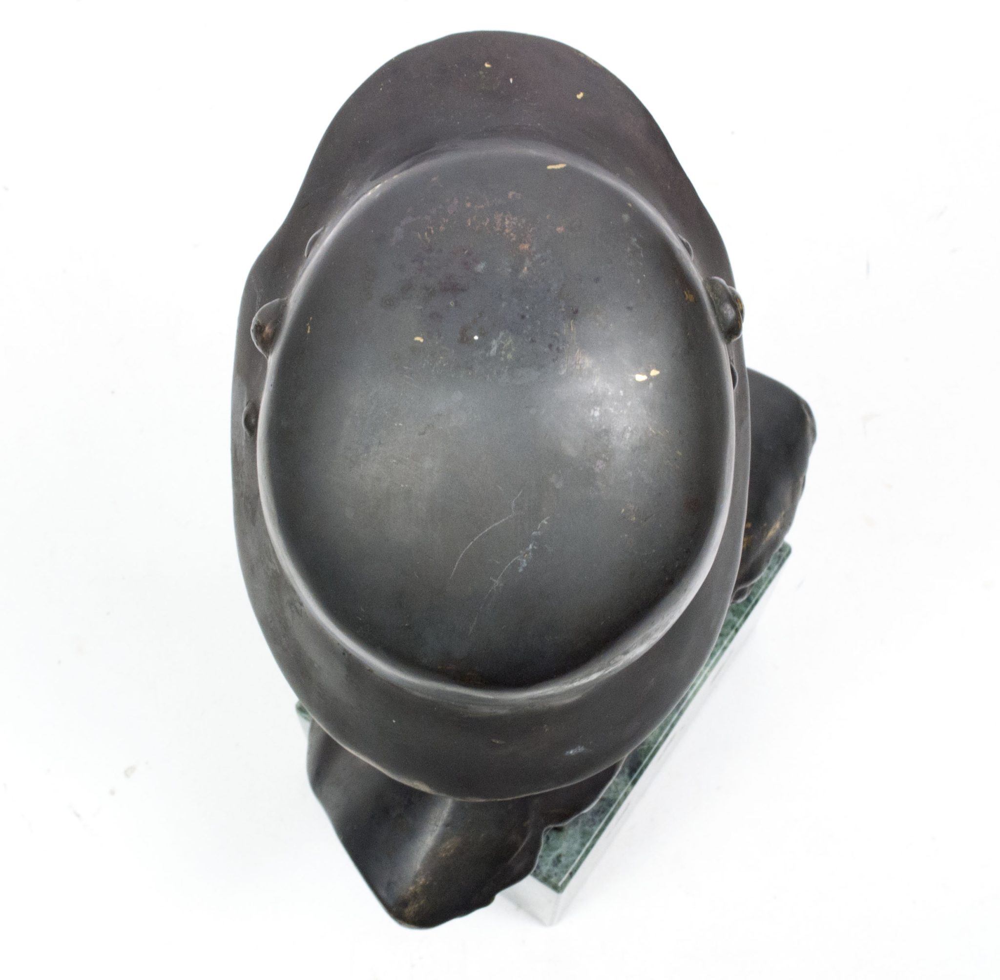 German World War I Frontsoldier bust (large size 30 cm) + matching Stahlhelmbund Plaque by artist Fritz P. Zimmer - VERY RARE - Image 45