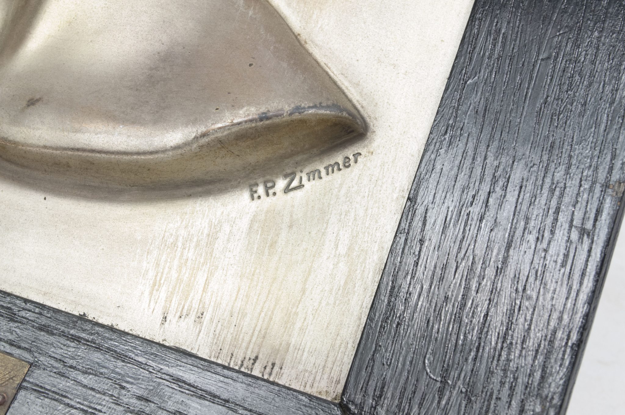 German-World-War-I-Frontsoldier-bust-large-size-30-cm-matching-Stahlhelmbund-Plaque-by-artist-Fritz-P.-Zimmer-VERY-RARE