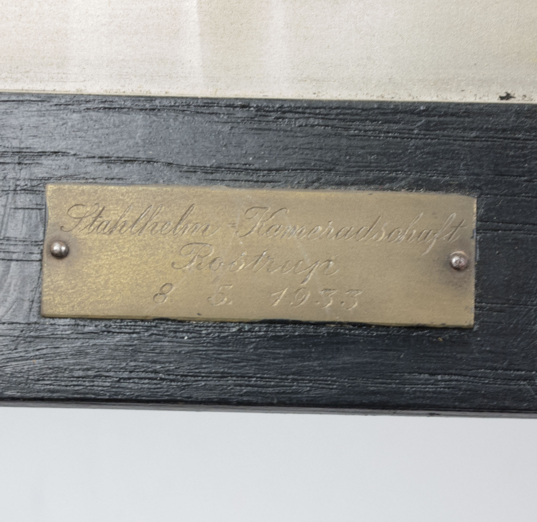 German-World-War-I-Frontsoldier-bust-large-size-30-cm-matching-Stahlhelmbund-Plaque-by-artist-Fritz-P.-Zimmer-VERY-RARE