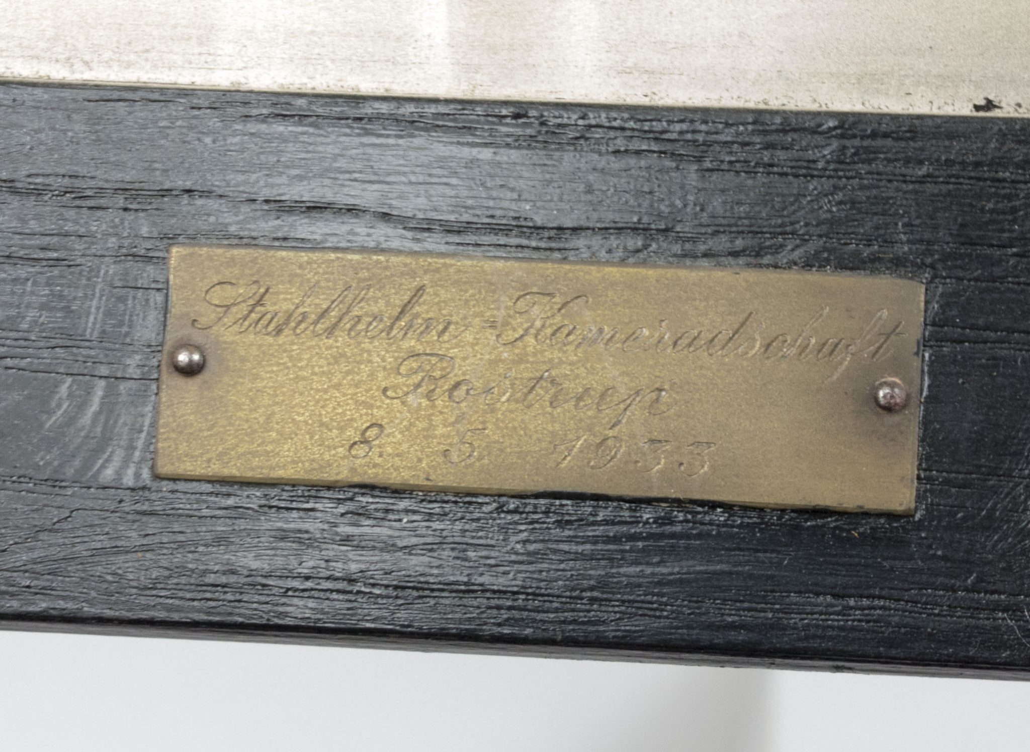 German-World-War-I-Frontsoldier-bust-large-size-30-cm-matching-Stahlhelmbund-Plaque-by-artist-Fritz-P.-Zimmer-VERY-RARE