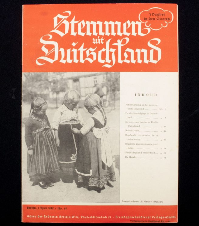 (Magazine) Stemmen uit Duitschland No 29 April 1942