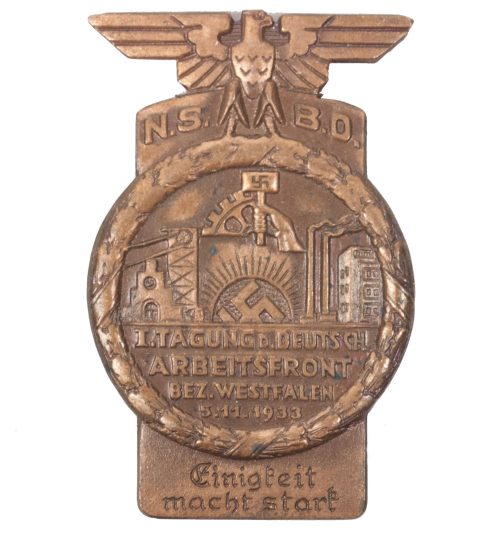 N.S.B.O. 1. Tagung d. deutsche Arbeitsfront Bez. westfalen 5.11.1933