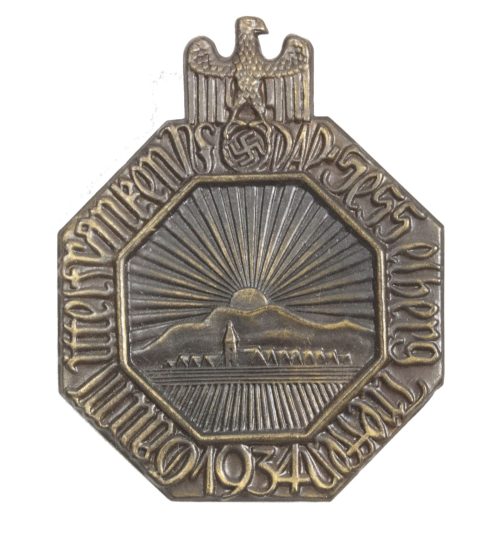 NSDAP Hesselberg Treffen Gau Mittelfranken 1934 badge