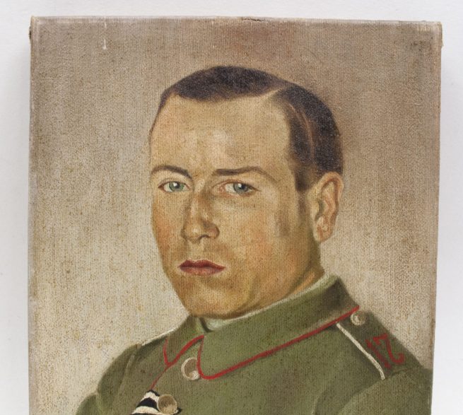 (Painting) World War I painting of German soldier of IR17 (Artist Kühnel) dated 1918