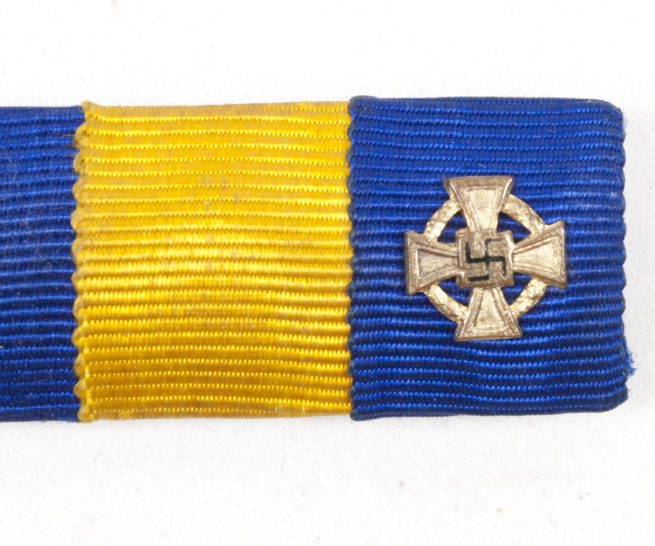 Ribbonbar with Frontkämpfer Ehrenkreuz + Dienstauszeichnung + Centenary medal + Treue Dienst 25 jahre cross