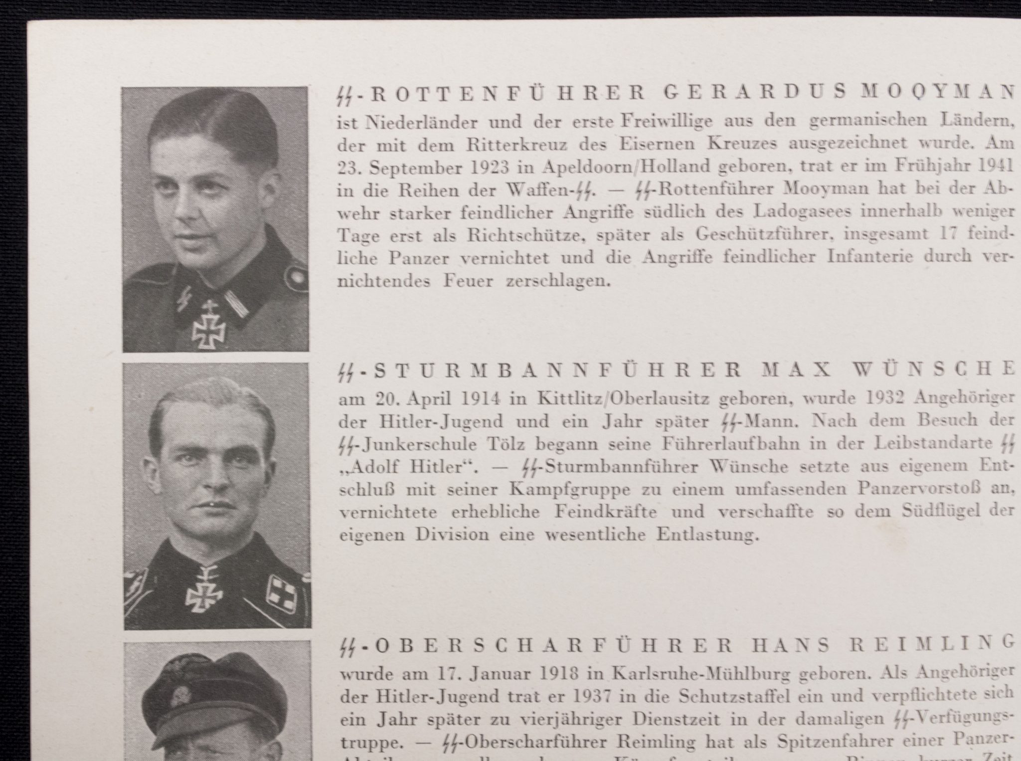 Die Ritterkreuzträger der Waffen-SS - Folge 5 (Gerardus Mooyman) - Rare