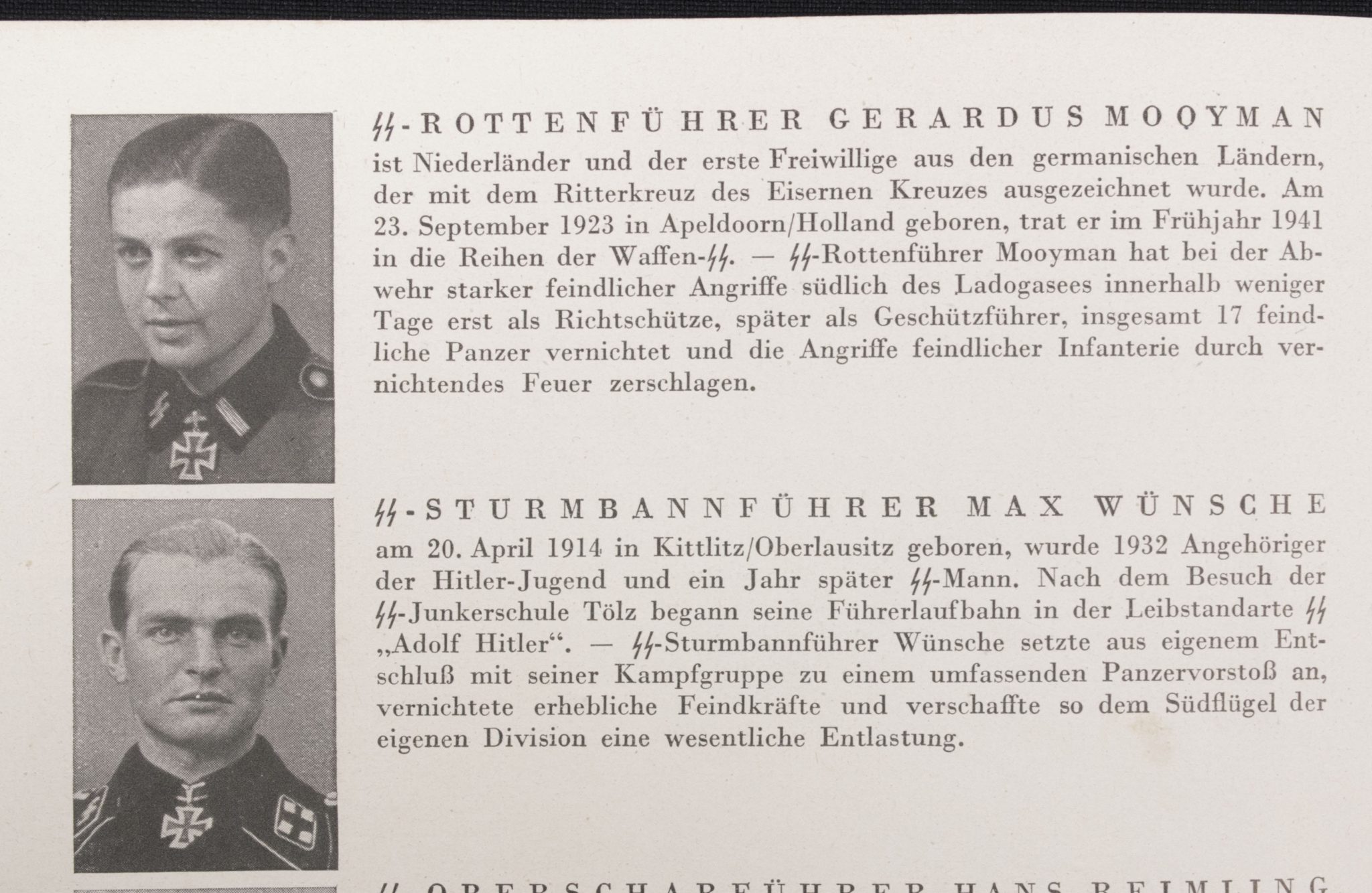 Die Ritterkreuzträger der Waffen-SS - Folge 5 (Gerardus Mooyman) - Rare