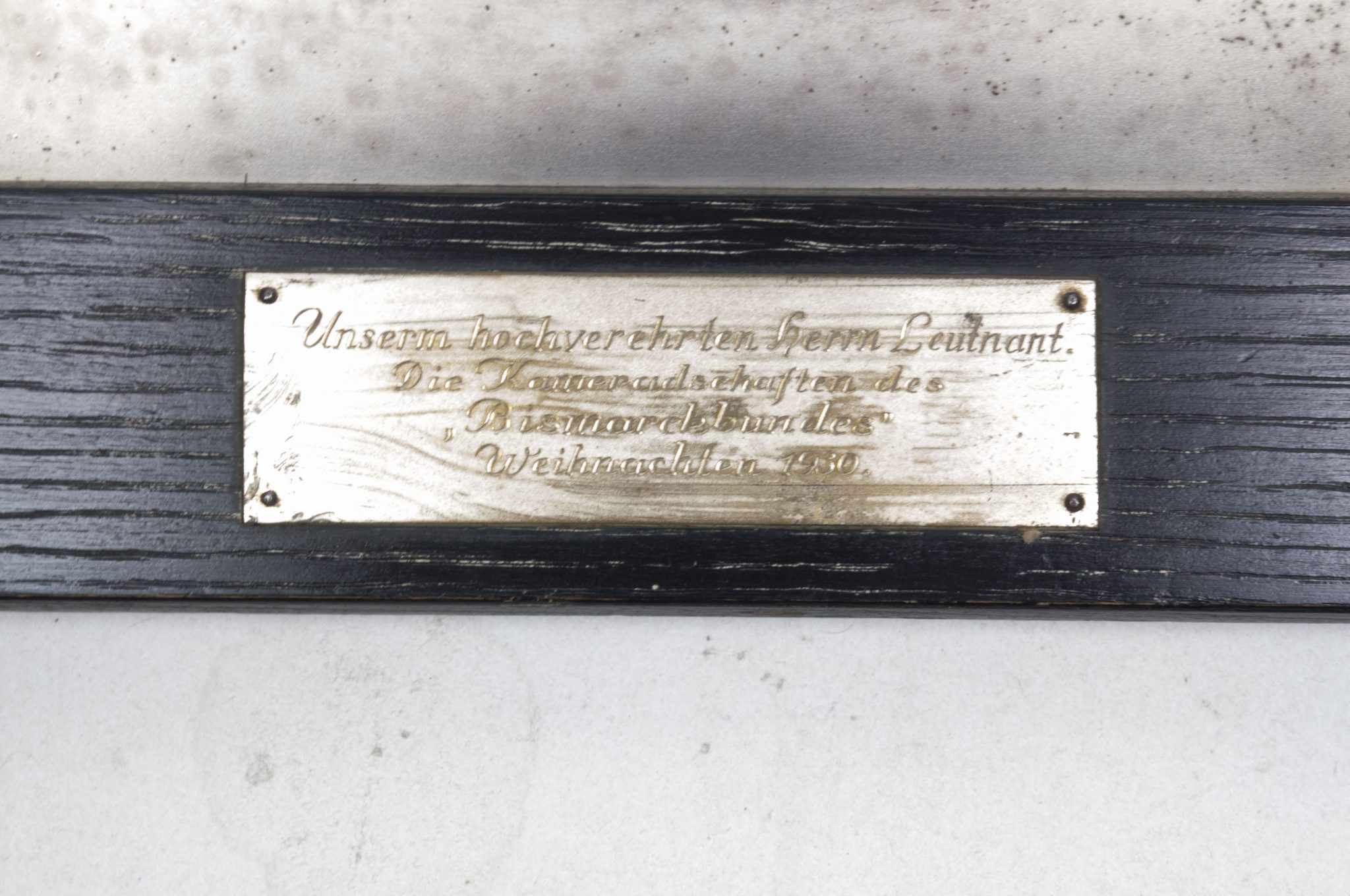 German World War I Frontsoldier plaque by artist Fritz P. Zimmer (awarded by Bismarckbund in 1930) – VERY RARE