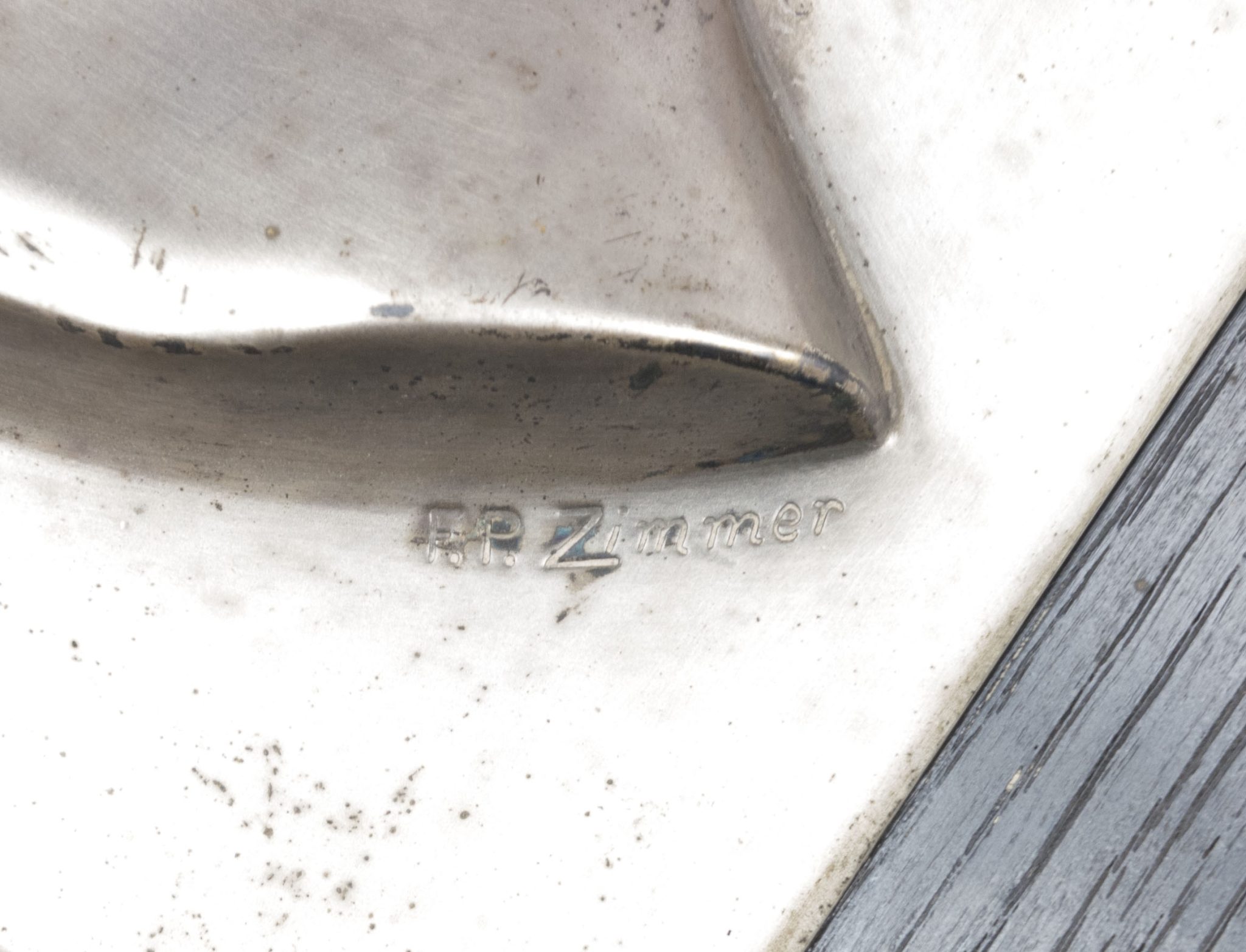 German World War I Frontsoldier plaque by artist Fritz P. Zimmer (awarded by Bismarckbund in 1930) – VERY RARE