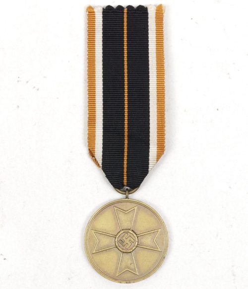 Kriegsverdienstmedaille (KVKm) War Merit Medal on orange ribbon